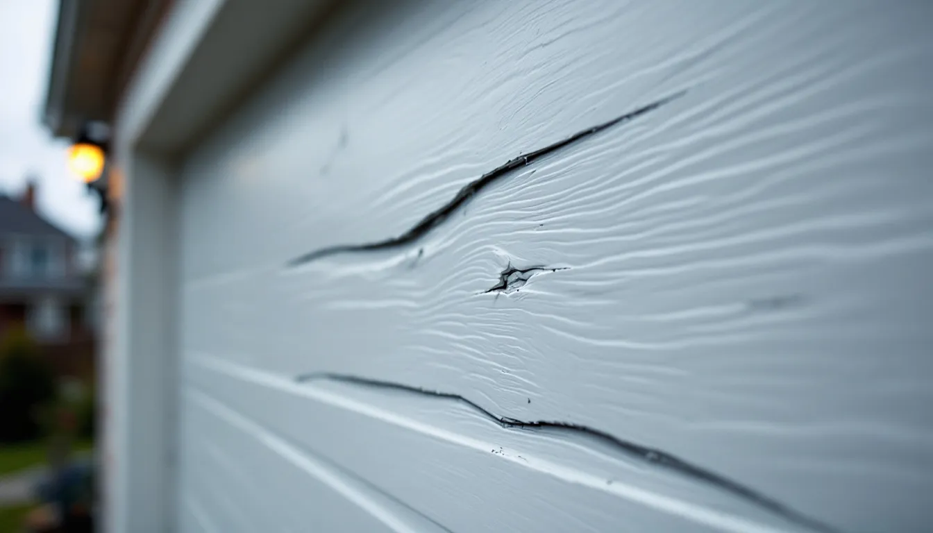 Damaged or Dented Garage Door Panels
